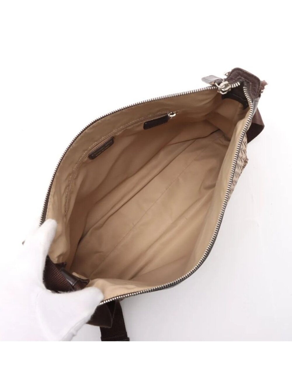 Dior Trotter 2-Way Shoulder Bag Crossbody Messenger Leather Brown - Picture 6 of 14